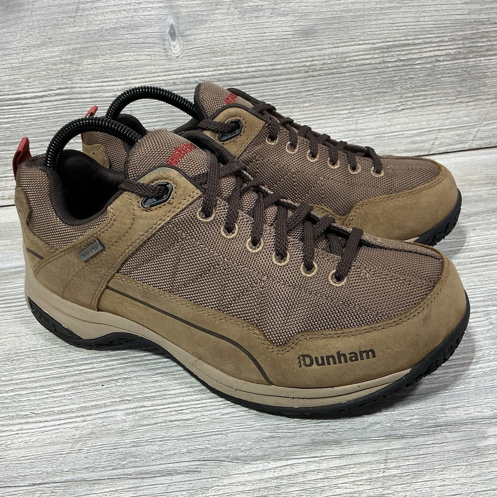 Dunham Cloud Plus Waterproof Lace Up Sneaker Oxford Trekker Brown Mens Size 8 4E